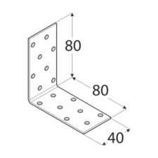 foto k produktu Úhelník montážní 80x80x40X2mm KM 7