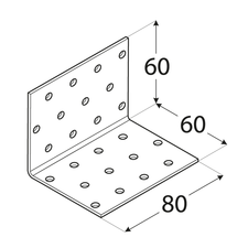 foto k produktu Úhelník montážní 60x60x80X2mm KM 5