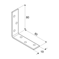 foto k produktu Úhelník 80x80x19x2,0mm KW 80