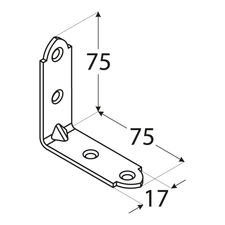 foto k produktu Úhelník 75x75x17x2mm KW 4