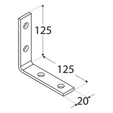 foto k produktu Úhelník 125x125x20x4mm KW 6