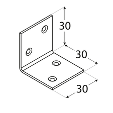 foto k produktu Úhelník široký 30x30x1,5 KSO 1