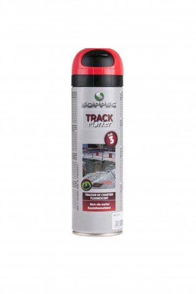 Sprej fluores. TrackMarker, červe, 500ml, 3M